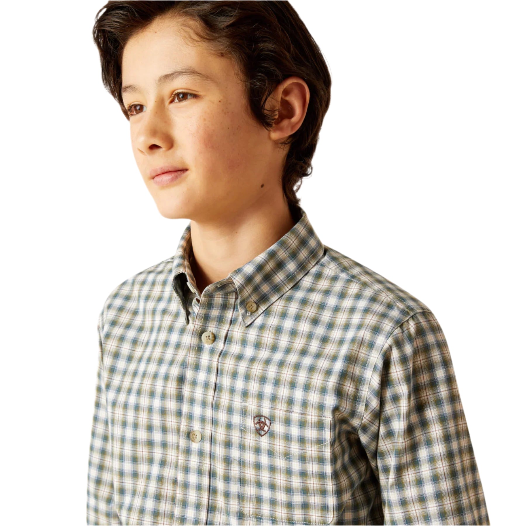 Boy's Ariat Pro Series Blake Classic Fit Button Down Shirt 10046435 - Crazy House Western Wear