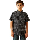 Boy's Ariat Steele Classic Fit Black Print 10058699 - Crazy House Western Wear