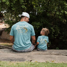 Boy's Burlebo Cyan Baits and Rigs Short Sleeve T-shirt Y-SST-BAR-CYN