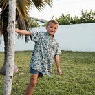 Boy's Burlebo Performance Button Up - Retro Duck Camo Y-PBU-RDC - Crazy House Western Wear
