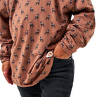 Boy's Burlebo Performance Hoodie Whitetail Deer Brown Y-PH-WTD-B