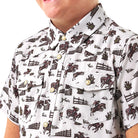 Boy's Burlebo Performance Western Shirt Cowboy Country Y-PWS-CBCTY