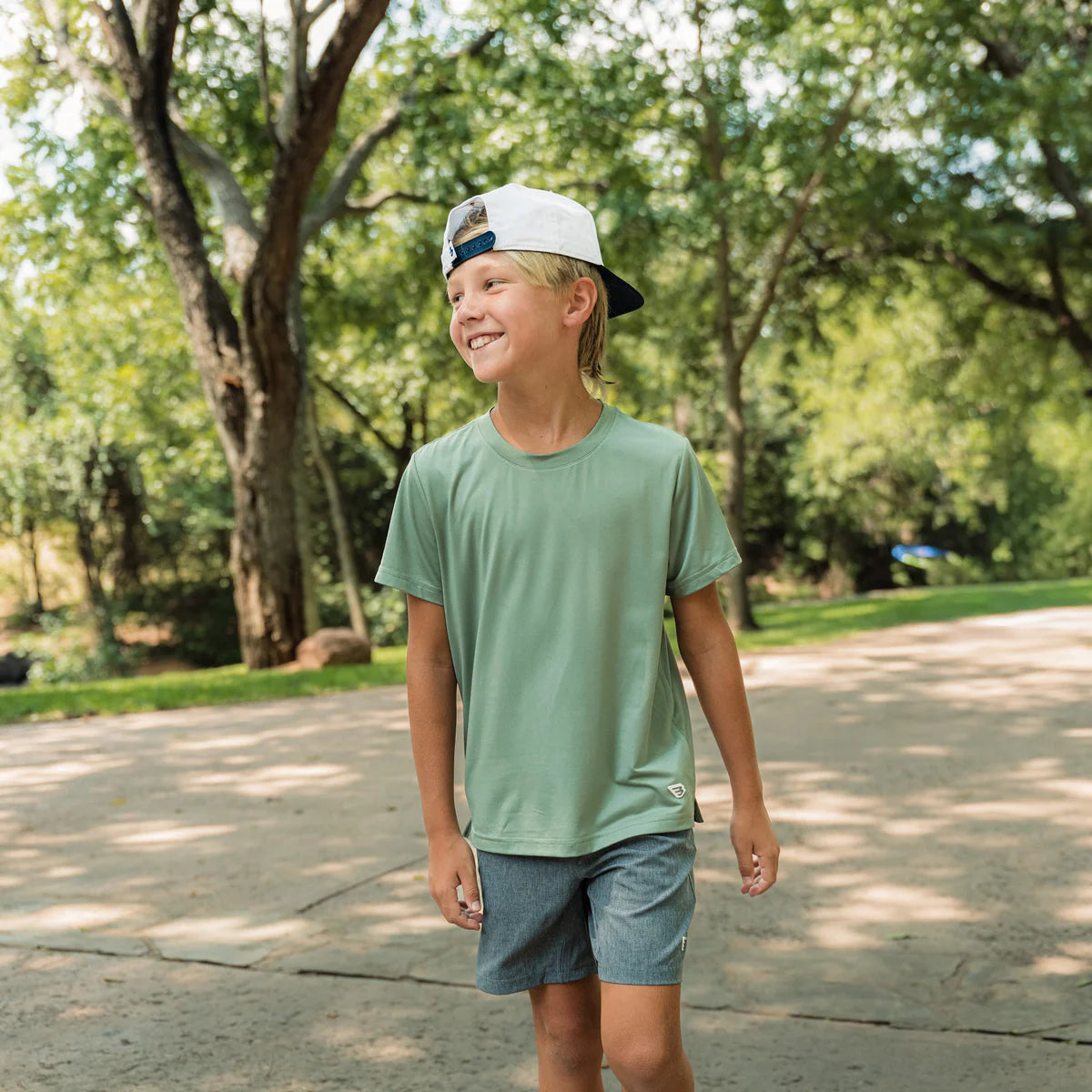 Boy's Burlebo Sage Go To T-shirt Y-GTT-SGE