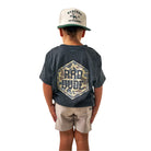 Boy's Burlebo Short Sleeve "Rad Dude" Deer Camo Heather Black Y-SST-DUDDC-HB