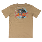 Boy's Carhartt Fish Printed Short Sleeve Khaki T-shirt CA6791-CT06