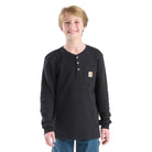 Boy's Carhartt Henley Long Sleeve T-shirt CA6769-K01