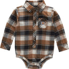 Boy's Carhartt Infant Long-Sleeve Flannel Bodysuit CE8209-D15
