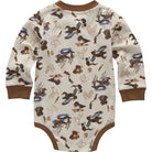 Boy's Carhartt Long Sleeve Printed Henley Bodysuit CA6726-CA35