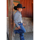 Boy's Cinch Geometric Print Button Up Shirt MTW7060388