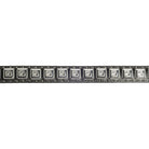 Boy's Cowboy Chrome Belt With Square Silver Conchos and Nailheads 941
