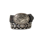 Boy's Nocona Black Genuine Leather Beaded Belt N4441601