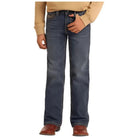Boy's Rock and Roll Denim Regular Fit Ladder Stitch Embroidered Bootcut Jeans BB0BD05593 - Crazy House Western Wear