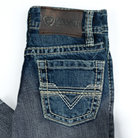 Boy's Rock & Roll Denim Two Tone Bootcut Jeans BB0BD07421 - Crazy House Western Wear