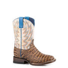 Boy's Roper Exotic Leather Square Toe Boot