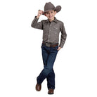 Boy's Roper Long Sleeve Amarillo Snap Allover Print 03-030-0225-6602