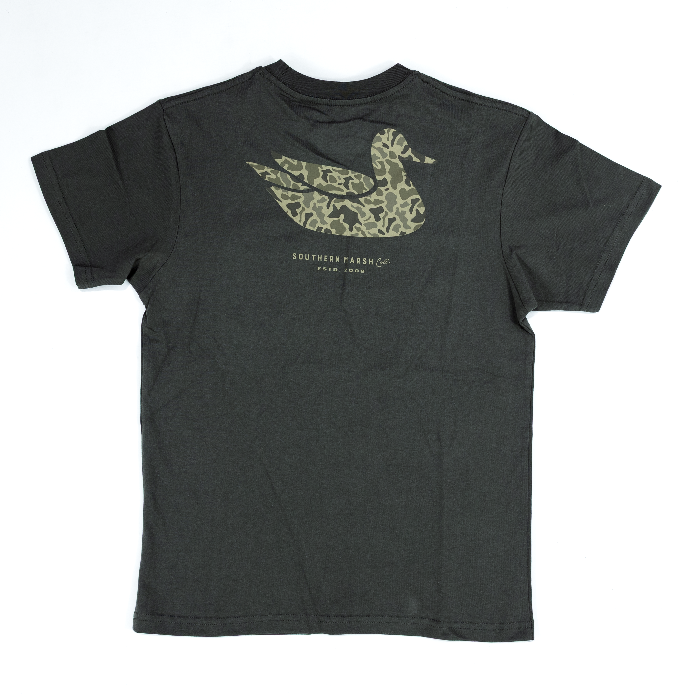 Boy's Southern Marsh Grey Duck OG Camo T-shirt YADOC-IGY