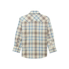 Boy's Wrangler Retro Western Snap Plaid Shirt With Front Sawtooth Pockets 112374767