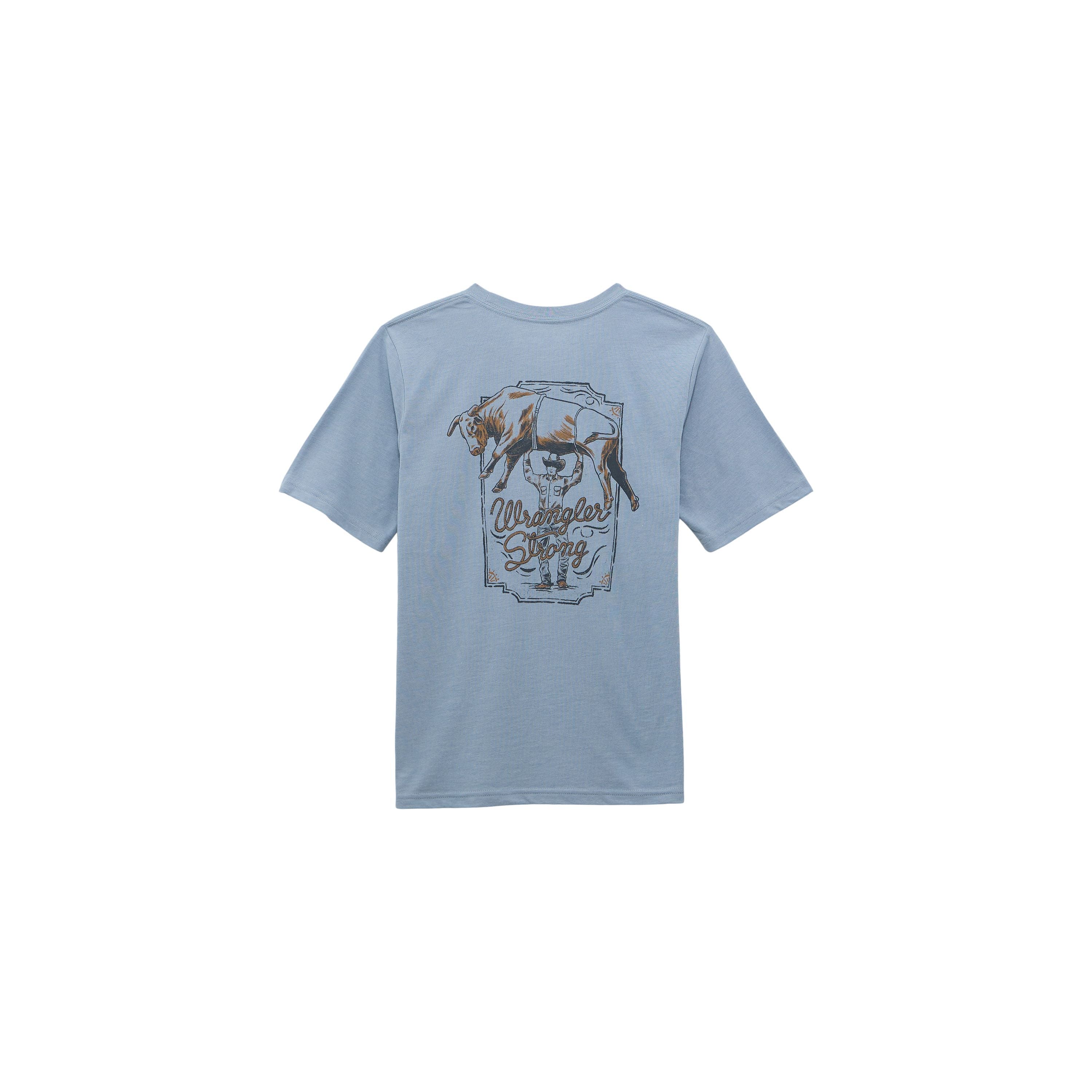Boy's Wrangler Short Sleeve T-shirt Ashley Blue Heather 112368714
