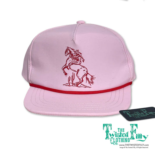 Youth Pink Bucking Cowgirl Cap