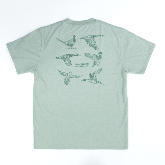 Men's Southern Marsh Light Grey Field Sketches Tee TWFS-GRY