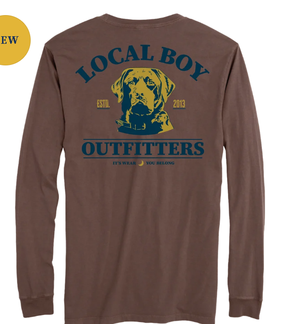 Local Boy Men's Espresso Buster Long Sleeve T-shirt L1100177-ESO