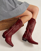 Tecovas Women's Scarlet Cowhide The Annie Snip Toe Boot W20007SCR
