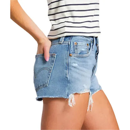 Women's Levi's 501 Original High-Rise Destructed Denim Shorts