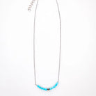 Women's West & Co 15" 18K Gold Plated Dainty Chain Necklace with Turquoise WC-N23WG