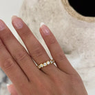 Women's Gold and Silver Plated Wavy "Layla" Ring