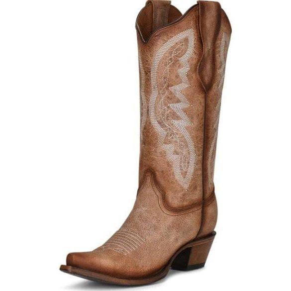 Circle G Embroidered and Studded Leather Boot - Crazy House Western Wear