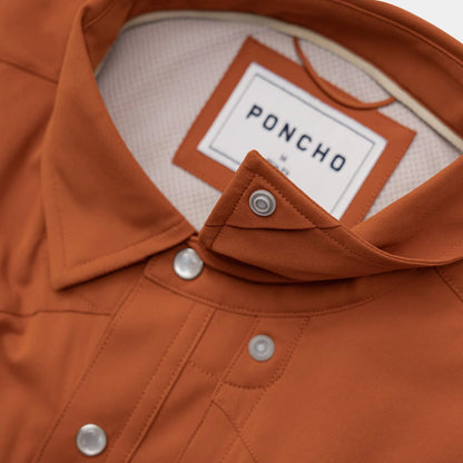 Men's Poncho "The 1969" Short Sleeve Pearl Snap Shirt