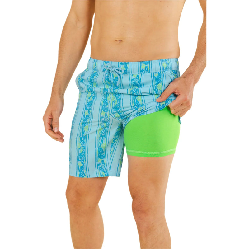 Men's Shinesty 8" Seam Swim Trunks 10374-1859 - Crazy House Western Wear