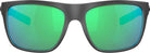 Costa Broadbill Matte Gray with Green Polarized Lenses 06S9021-3661