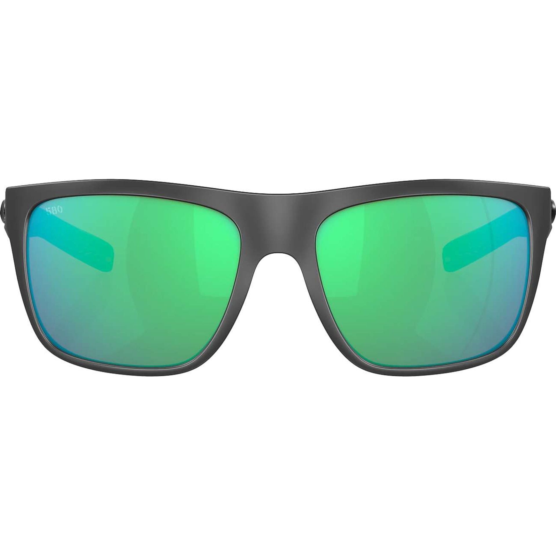 Costa Broadbill Matte Gray with Green Polarized Lenses 06S9021-3661