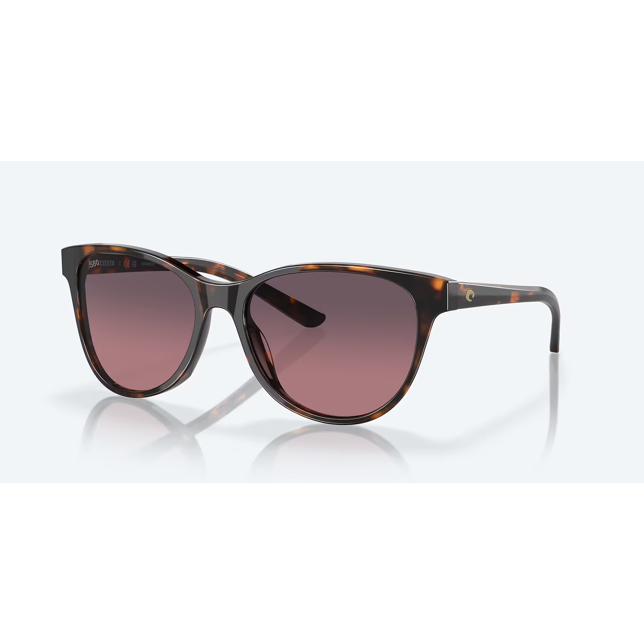 Costa Catherine Tortoise with Rose Gradient Polarized Lenses 06S2012-ROSE