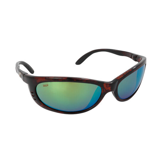 Costa Fathom Tortoise and Green Mirror Polarized Sunglasses FA 10 OGMP