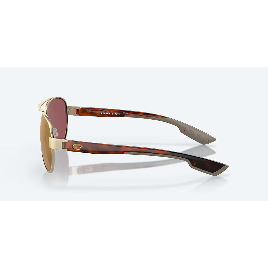 Costa Loreto Brushed Gold with Gold Polarized Lenses 06S4006-9825
