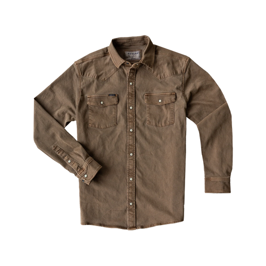 Men's Poncho "The Cotulla" Long Sleeve Snap Shirt