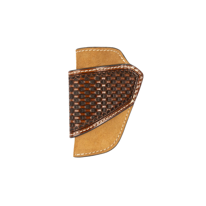 Cowboy Chrome Tan Roughout and Leather Knife Sheath K336