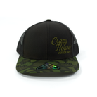 Crazy House Black and Camo Mesh Snapback Cap