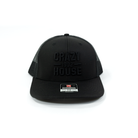 Crazy House Black on Black Snapback Cap