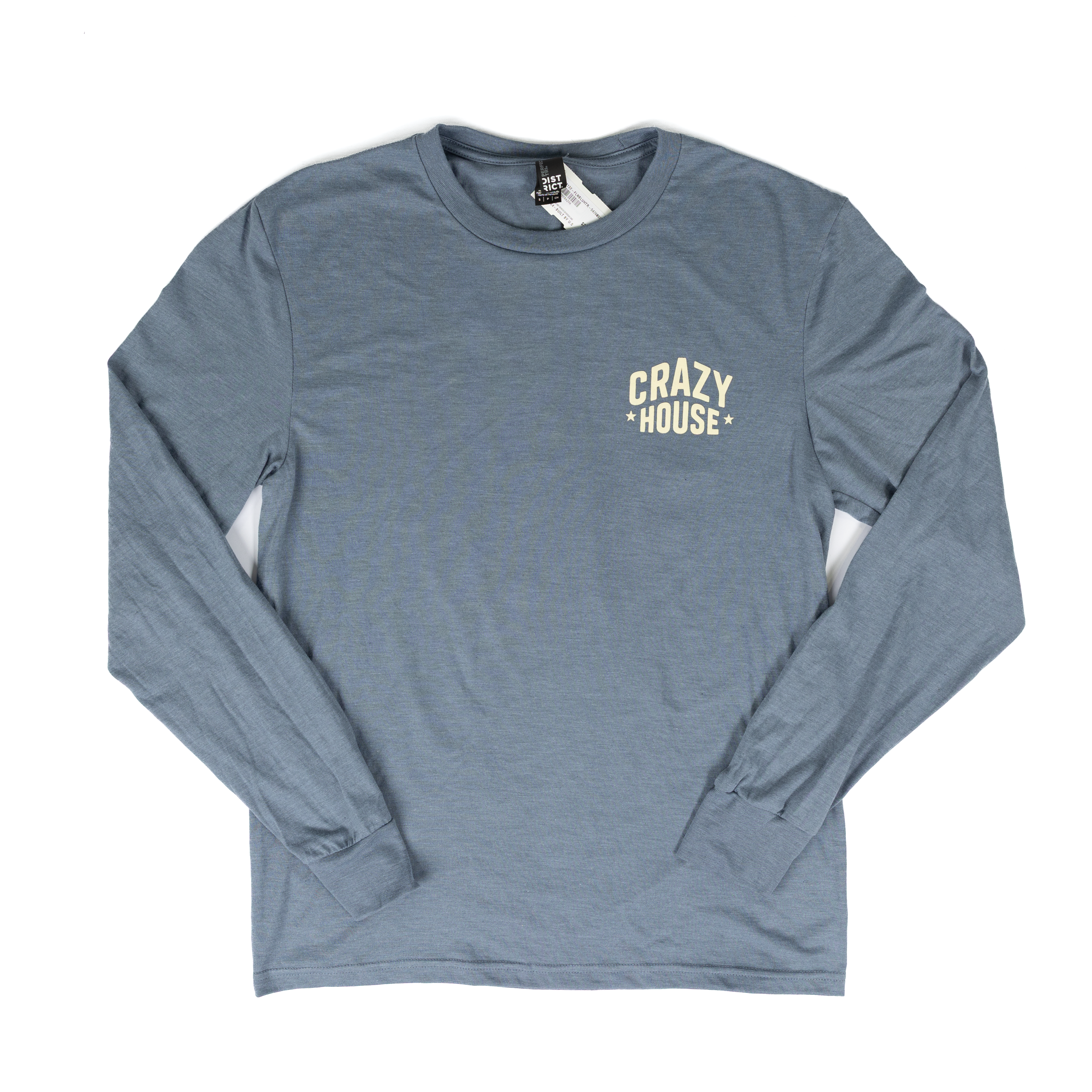 Crazy House Blue "Built by US" Long Sleeve T-shirt
