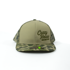 Crazy House Camo and Tan Snapback Cap