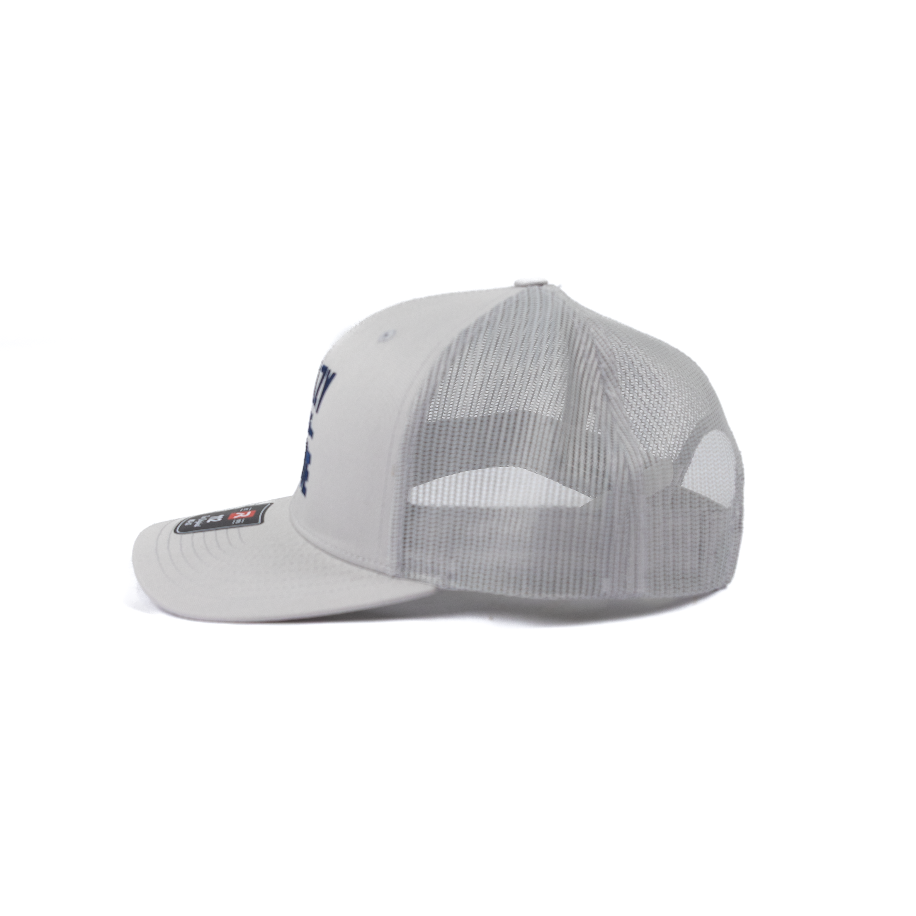 Crazy House Light Gray Cap with Navy Stitching