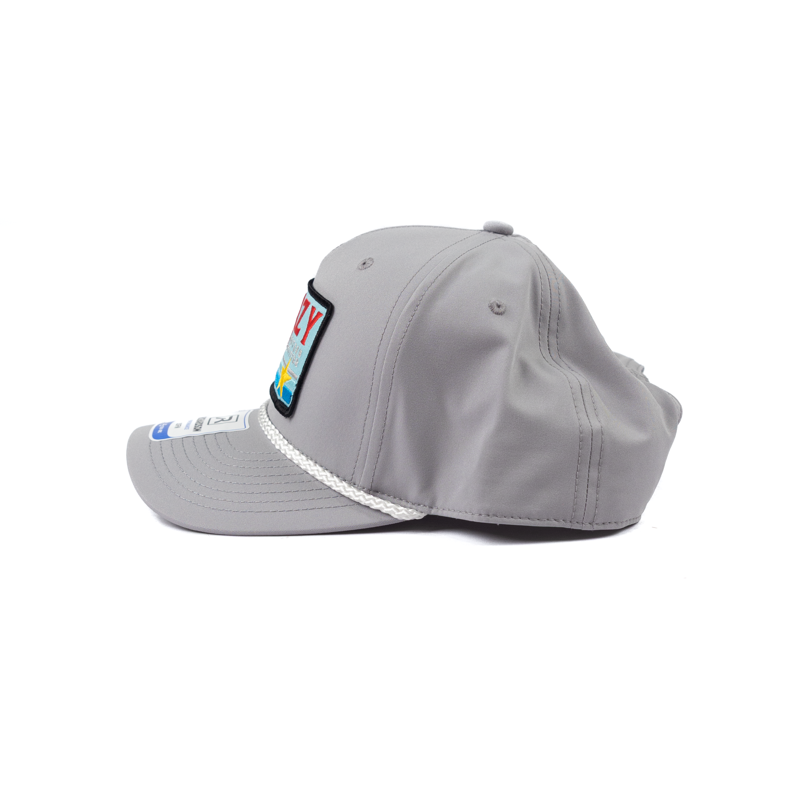 Crazy House Light Gray Cap with Patch and Rope