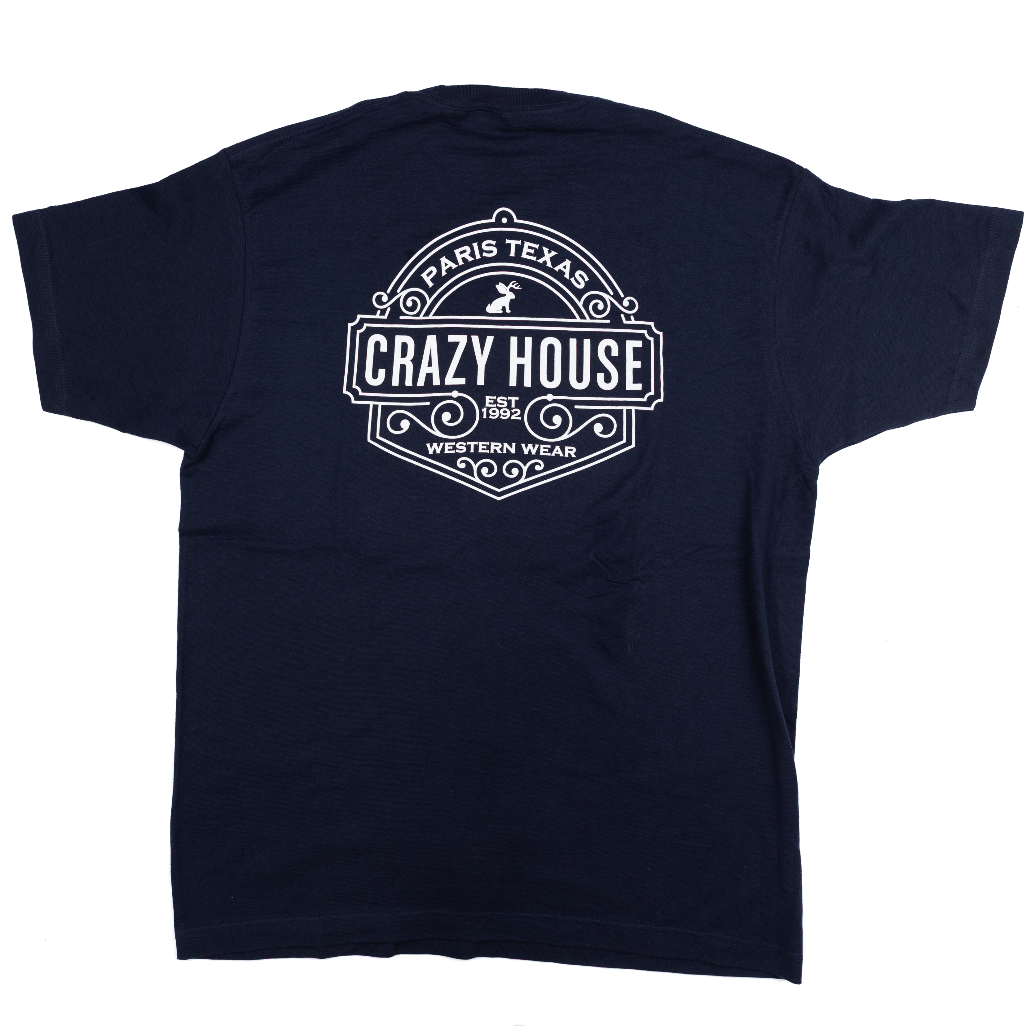 Crazy House Navy Jackalope T-shirt