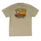 Crazy House Short Sleeve Truck Design Printed T-shirt
