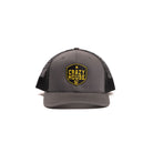 Crazy House Unisex Grey and Black Cap with Yellow Sheild Stitching - Crazy House Western Wear