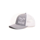 Crazy House Unisex Grey and White Snapback with Stitching - Crazy House Western Wear