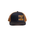 Crazy House Unisex Navy and Caramel Snapback with Stitching - Crazy House Western Wear